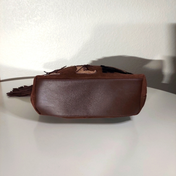 St. John's Bay Scottie Brown Leather Embellished Handheld Tote Bag - Picture 6 of 16